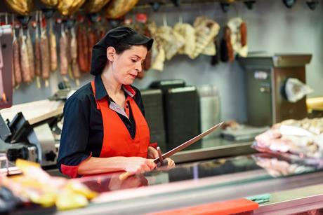 Butcher sharpening knife