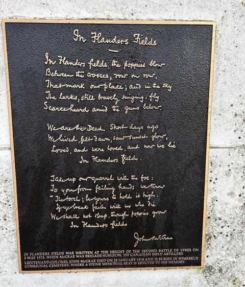 WCB Ypres Trip In Flanders Fields