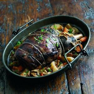 Pot roast shoulder of lamb