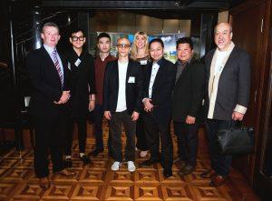 Gwyn Howells and Deanna Leven from HCC welcome chefs and importers to the launch of the Welsh Lamb Club in Hong Kong.
