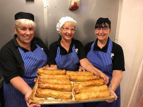 Taylors Family Butchers foot lonmg sausage roll