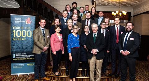 2020 Nuffield Farming Scholars with HRH The Duke of Gloucester and Nuffield Chairman Helen Woolley copy 