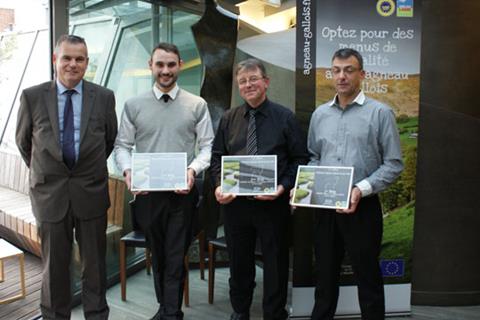 Pictured are the top three Monoprix store managers who did the most to promote Welsh Lamb through their Paris stores during the summer. They are first prize winner Alain Fouineau of the Parly 2 store (right); Dominique Penichaut of the Vaugirard store (centre); and Christophe Masseron of the Pelleport store (left).