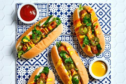 Finnebrogue loaded hot dog