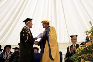Peter Kendall receives his honorary degree 