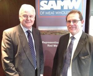 Alan McNaughton SAMW president (left) and Geof Ogle ceo (right)