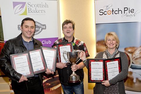 Tom and his wife Norah received their awards from celebrity judge at the event, Les McKeown from the Bay City Rollers at the Westerwood Hotel, Cumbernauld. 