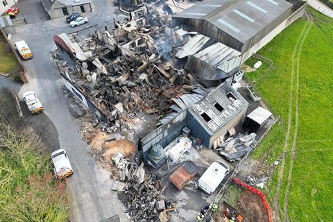 Crossnamuckley Road, Newtownards. credit Northern Ireland Fire and Rescue Service