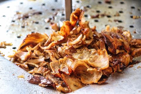 Doner kebab meat