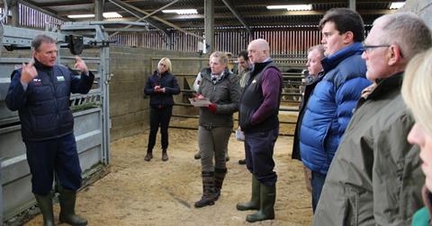 Staff from Jim Peet (Agriculture) Ltd attend a beef live to dead event at Dunbia’s primary beef plant in Sawley