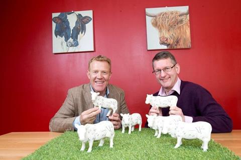 Adam Henson and Richard Swannell at the launch of the Love Food Hate Waste's Meaty Issues campaign.