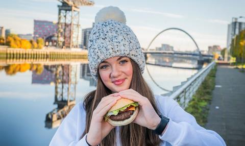 12 year old Holly Heath helps launch QMSs Better Burger Challenge in Glasgow Copy 