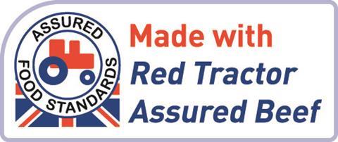 The new 'Made with' Red Tractor logo for use on ready meals on pies will be used by ASDA.