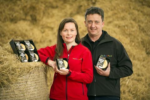 We hae meat's Carole and Alex Paton with the company's new Single Portion Pie range.