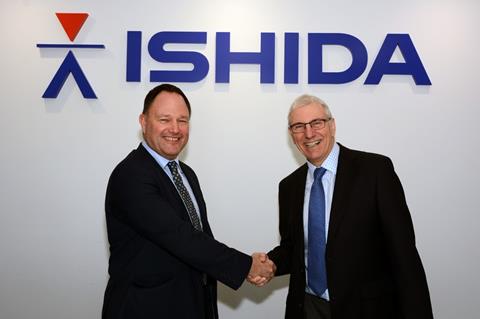 Dave Tiso {left) is to take over the reins at Ishida from Graham Clements.