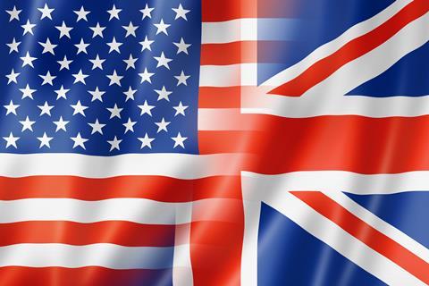 USA/UK flags