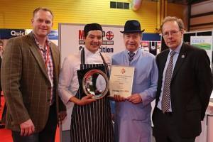 L-R: ????, Martin Crombie, Keith Fisher and Tony Goodger from BPEX.
