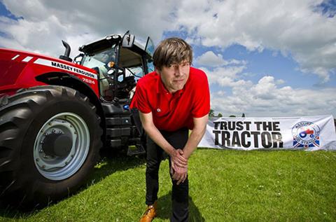 Musician Alex James will be asking consumers to Trust the Tractor.