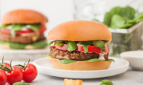 Vegetarian meat free burgers