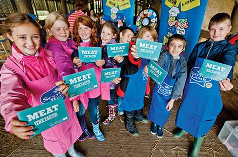 Bearsden Primary School pupils helped to launch the new QMS “Meat the Facts” booklet.