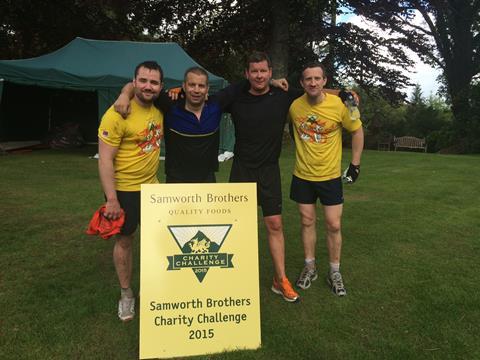 The ‘Interfood…not fitness’ team: (L to R): Tom Foran, Rob Unwin, John O’Hara and Paul Seedhouse.