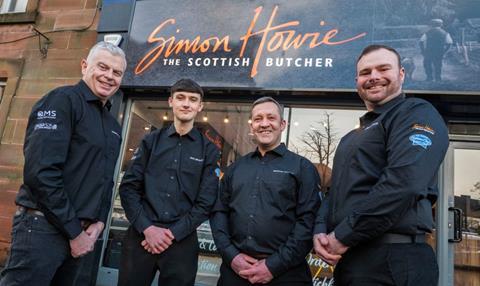 Simon Howie Scottish Butcher storefront and staff Copy 