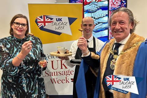 UK Sausage Week 2024 Butchers' Hall Court Lunch