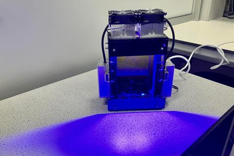 Campylobacter study blue light - University of Reading