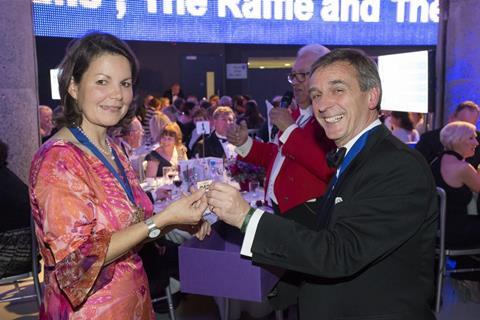 WCB Master Patricia Dart with WCB clerk Major General Jeff Mason at the Summer Ball.