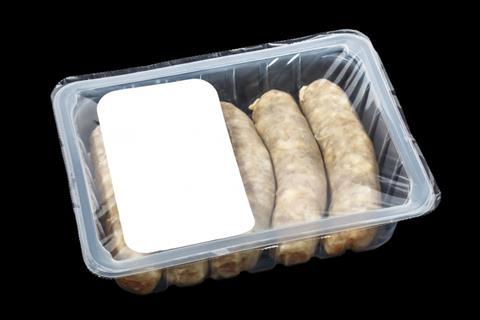 Sausages in modified packaging 