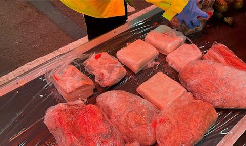 3. Slabs of unpackaged meats discovered and confiscated by SCPHA