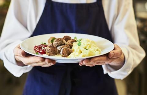 IKEA chicken meatball dish 