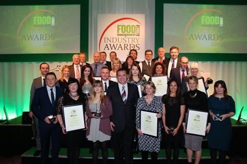 Last year's winners with host and rugby legend Phil Vickery MBE (centre).