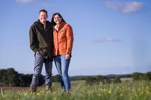 QMS marketing campaign July 2025 South Lanarkshire farmers, John and Jennifer Struthers