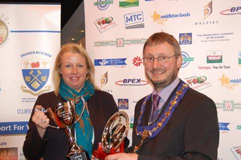  Alison receiving her awards from NFMFT President John Mettrick
