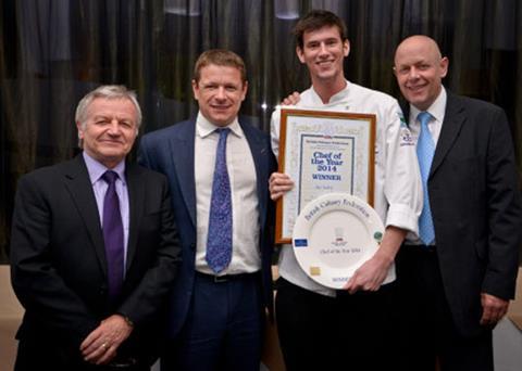 Head chef Adam Handling has been crowned overall winner of the British Culinary Federation’s (BCF) Chef of the Year Award 2014, after completing the final stage of the competition.