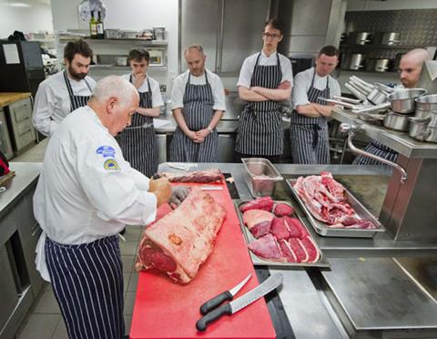Butchery classes a real hit with the chefs.