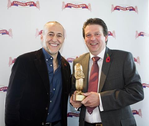 Taking the independent category and awarded Best British Butchers Banger was Shaun Vining of Complete Meats, alongside Michel Roux Jr.