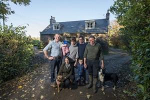 Scottish Beef Farmer of the year finalists, the Aberdeenshire family. 