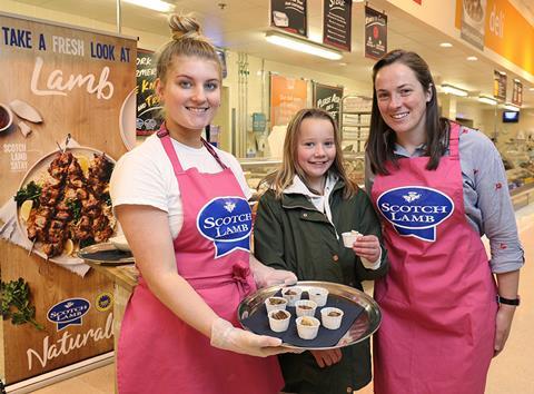 Scotch Lamb sampling in Aberdeen A Morrisons customer samples Scotch Lamb PGI during a recent tasting.