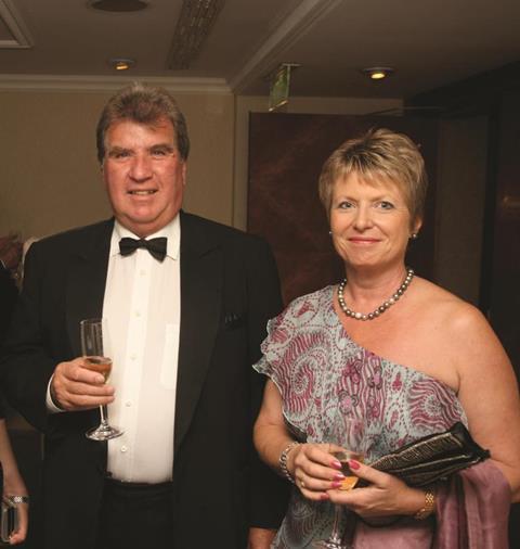 Graham pictured with his wife Valerie at the 2009 Meat Management Awards.