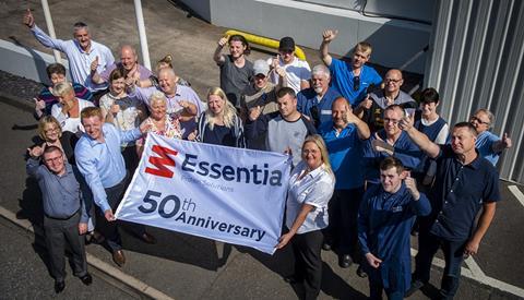 Staff at Essentia Protein Solutions celebrate 50 years in Tipton