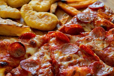 Pizza and nuggets