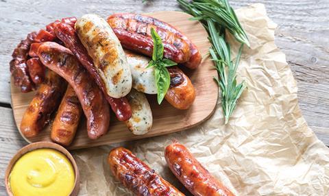 iStock cooked sausages mustard